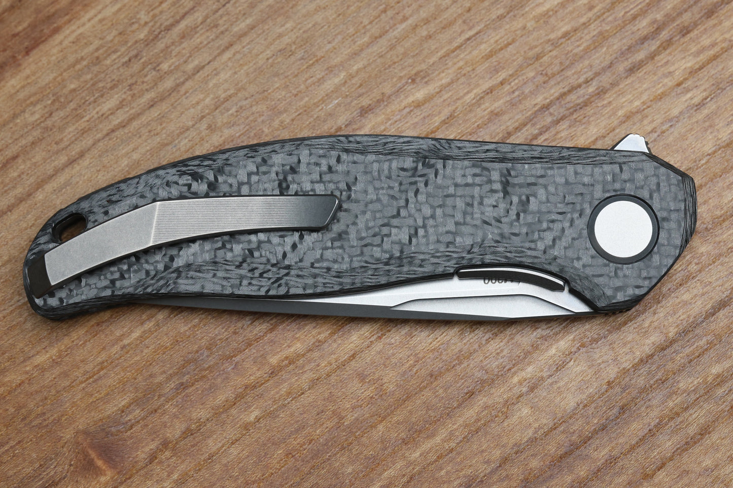 SHIROGOROV KNIVES STELLAR CF – BLACK CARBON FIBER HANDLE – M390 BLADE – MRBS