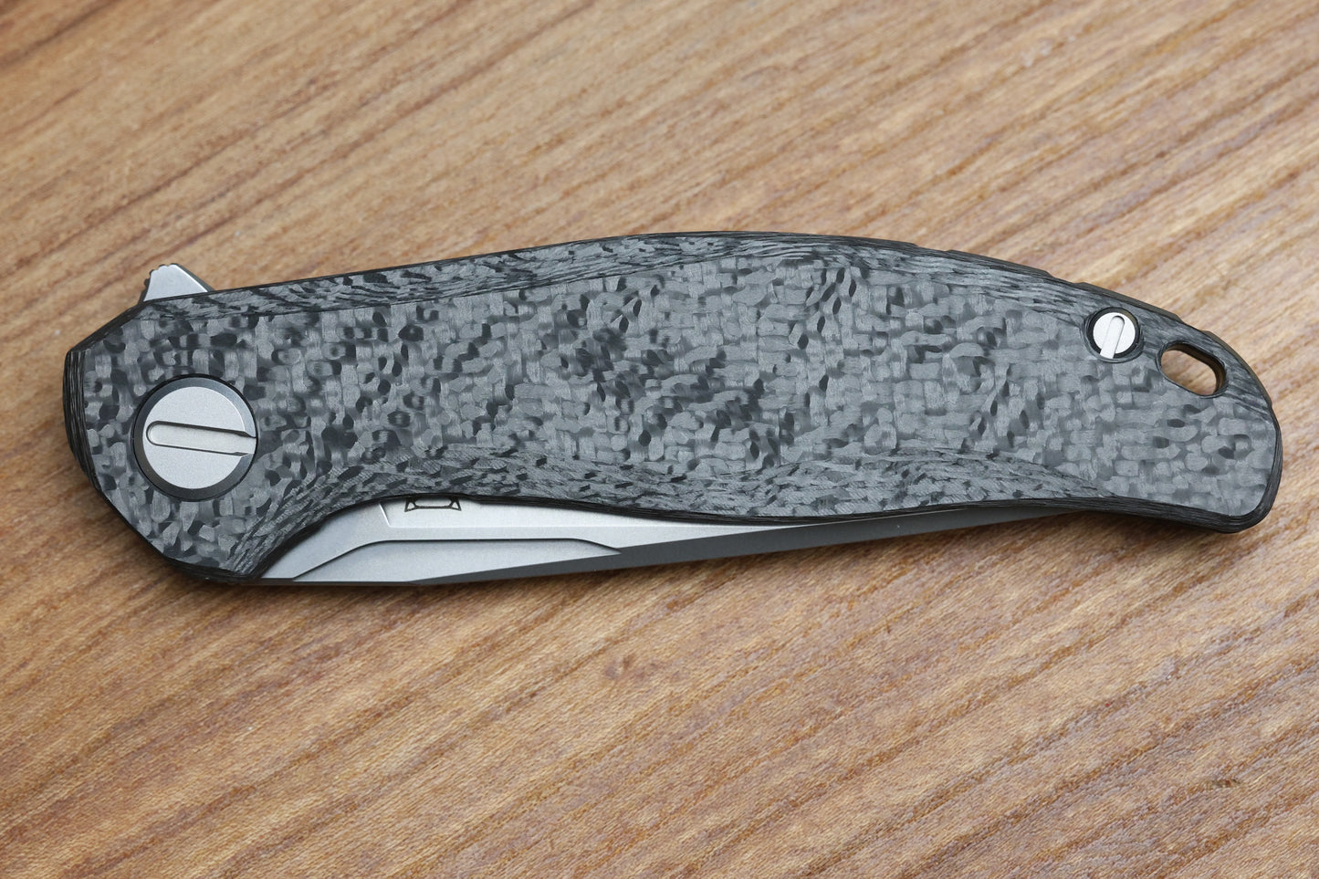 SHIROGOROV KNIVES STELLAR CF – BLACK CARBON FIBER HANDLE – M390 BLADE – MRBS