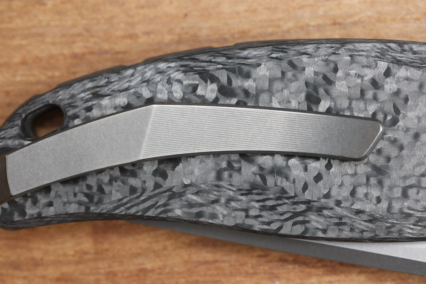 SHIROGOROV KNIVES STELLAR CF – BLACK CARBON FIBER HANDLE – M390 BLADE – MRBS