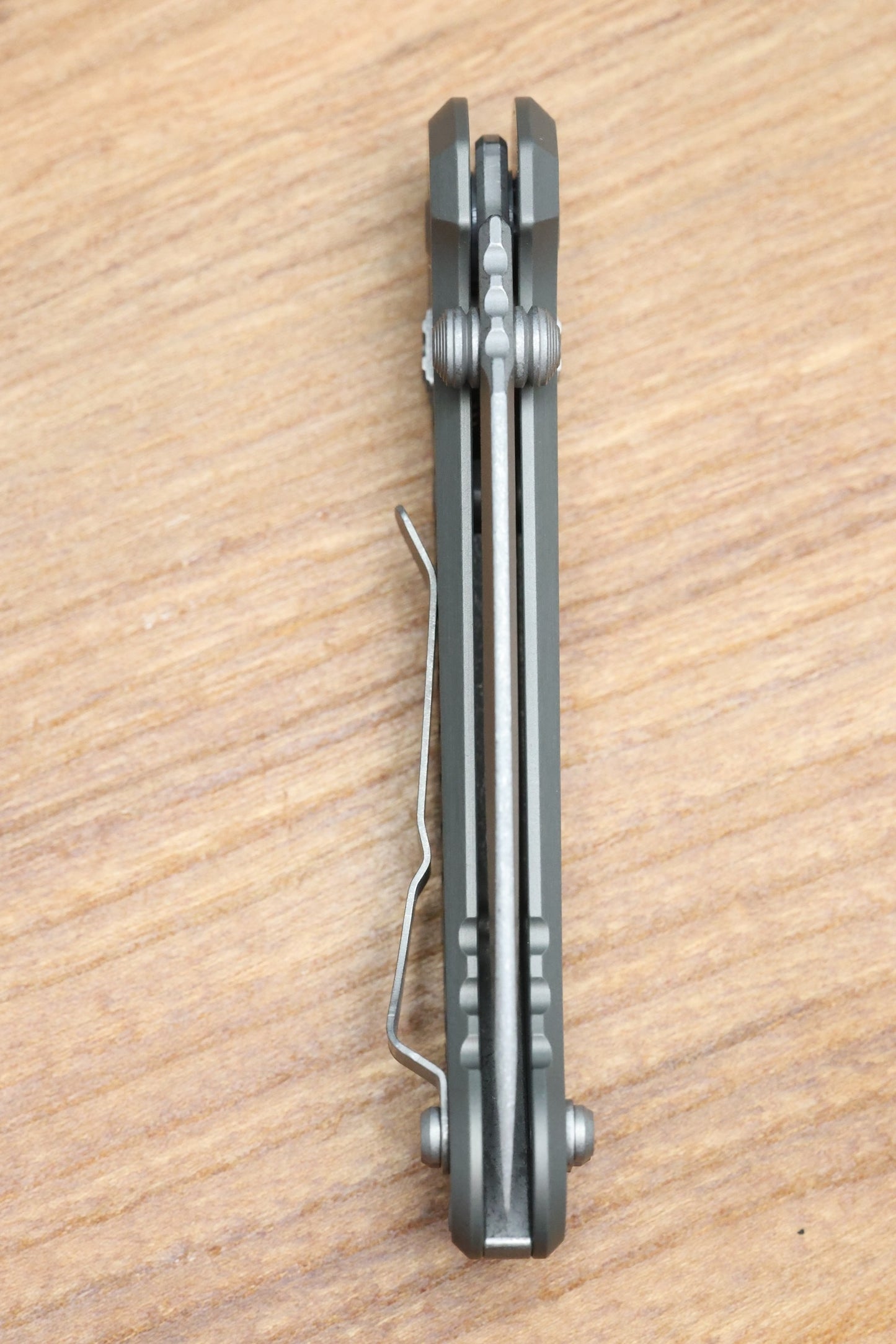 MICROTECH KNIVES LUDT RAM-LOK W/ NATURAL CLEAR FRAG HANDLE & APOCALYPTIC DROP POINT 1135RL-10APFRNC