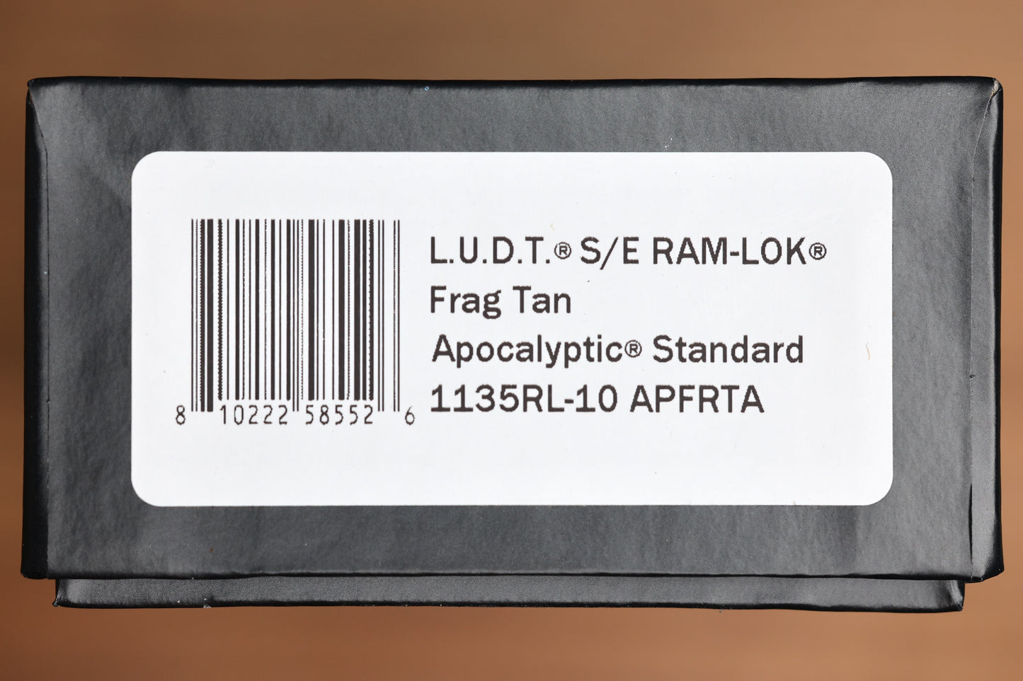 MICROTECH KNIVES LUDT RAM-LOK W/ TAN FRAG HANDLE & APOCALYPTIC DROP POINT 1135RL-10APFRTA