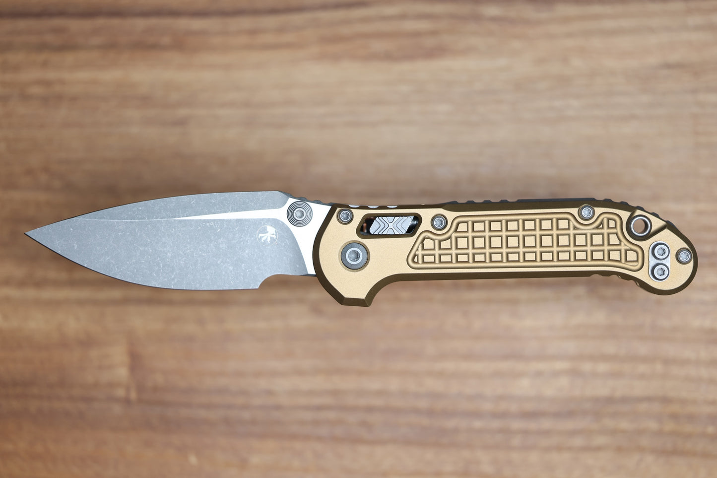 MICROTECH KNIVES LUDT RAM-LOK W/ TAN FRAG HANDLE & APOCALYPTIC DROP POINT 1135RL-10APFRTA