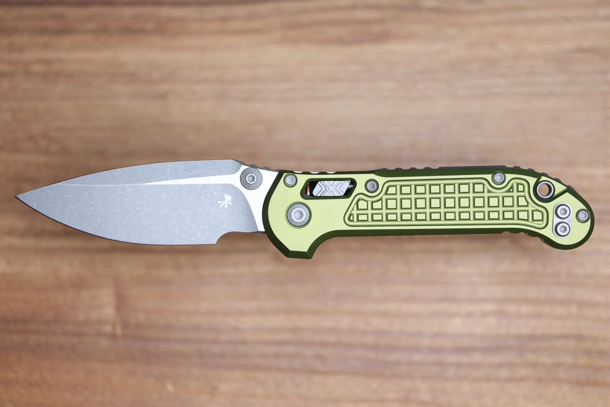 MICROTECH KNIVES LUDT RAM-LOK W/ OD GREEN FRAG HANDLE & APOCALYPTIC DROP POINT 1135RL-10APFROD
