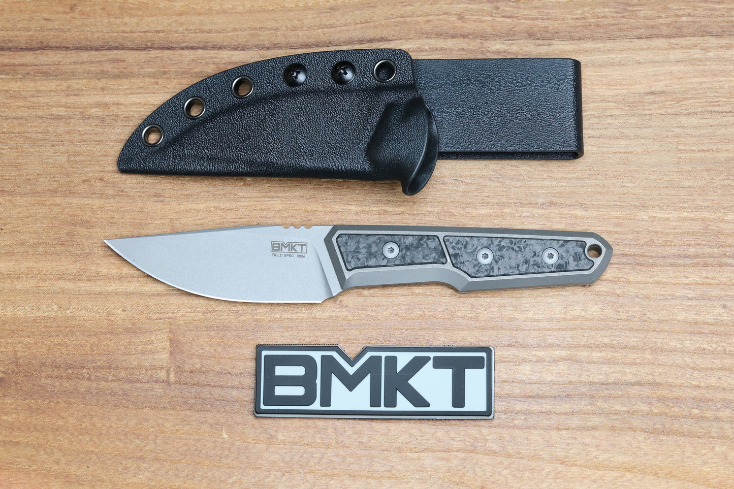 BMKT EXPLORER V2 DARK STONEWASH TITANIUM MARBLED CARBON FIBRE INLAY DROP POINT