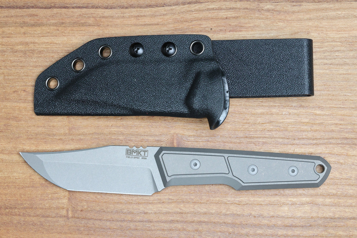 BMKT EXPLORER V2 DARK STONEWASH TITANIUM BOWIE TANTO