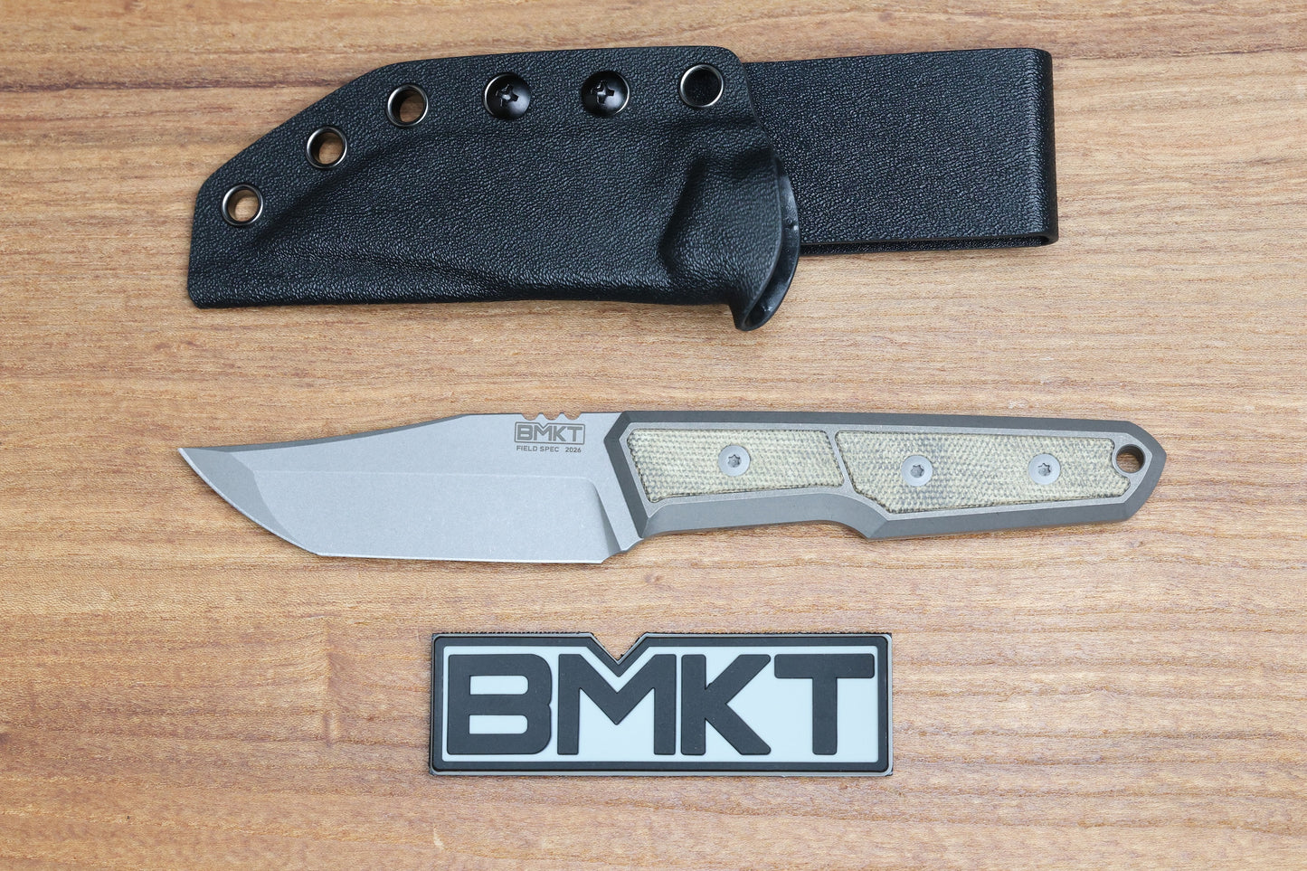BMKT EXPLORER V2 DARK STONEWASH TITANIUM GREEN CANVAS MICARTA INLAY BOWIE TANTO