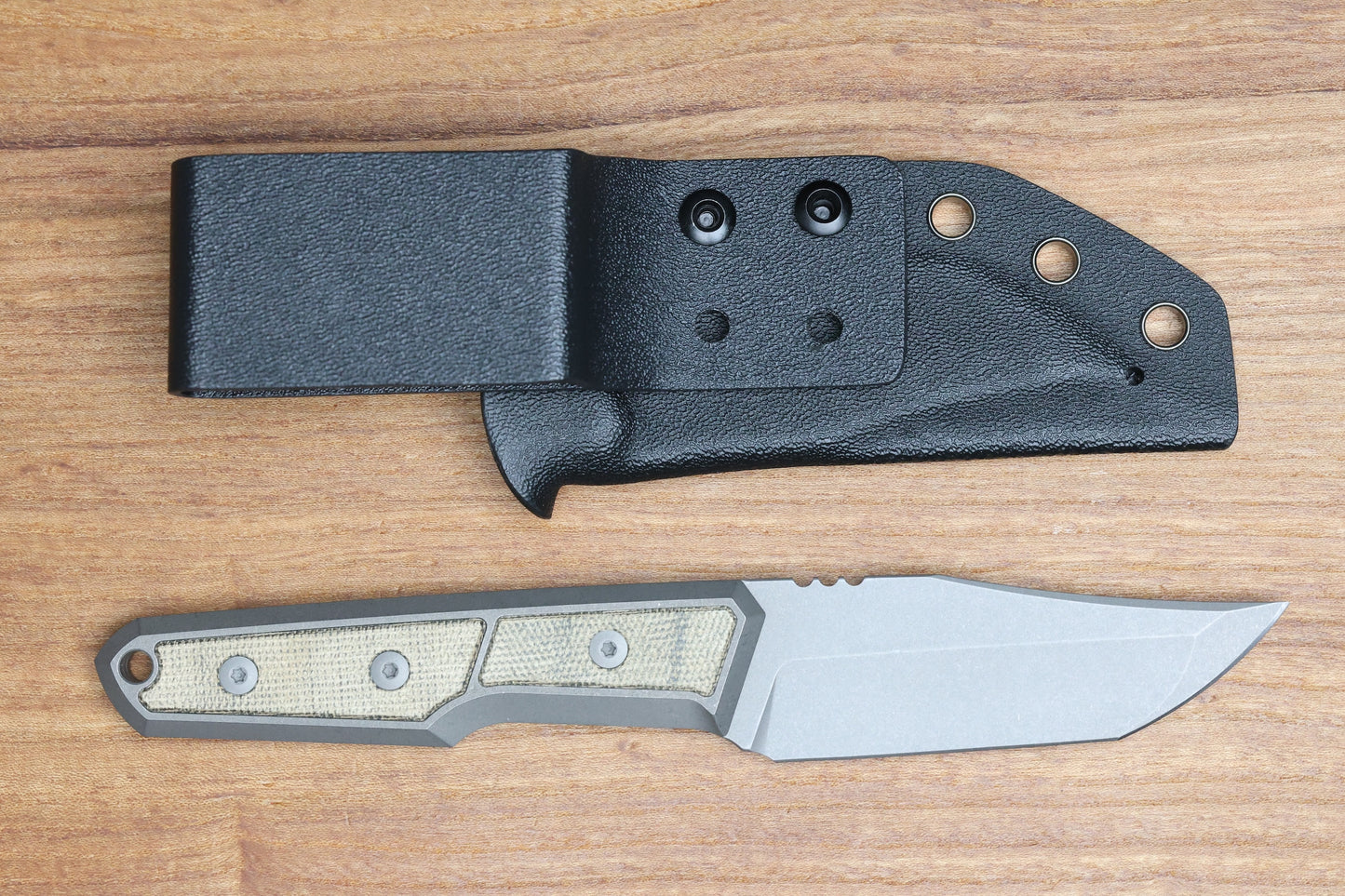BMKT EXPLORER V2 DARK STONEWASH TITANIUM GREEN CANVAS MICARTA INLAY BOWIE TANTO