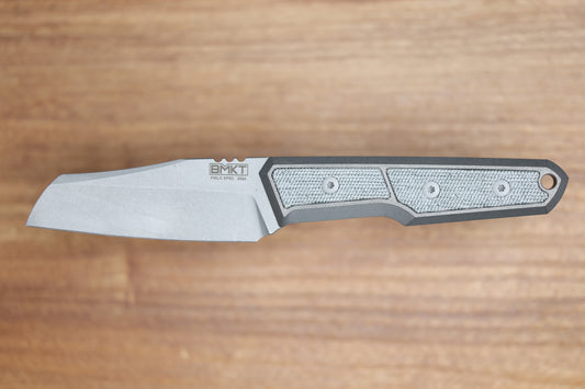 BMKT EXPLORER V2 DARK STONEWASH TITANIUM BLACK CANVAS MICARTA INLAY SHEEPSFOOT