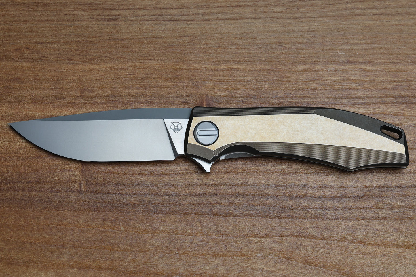 SHIROGOROV RKMP B - M398 BLADE - BRONZE TITANIUM HANDLE - SRRBS (CHARLES MARLOWE DESIGN)