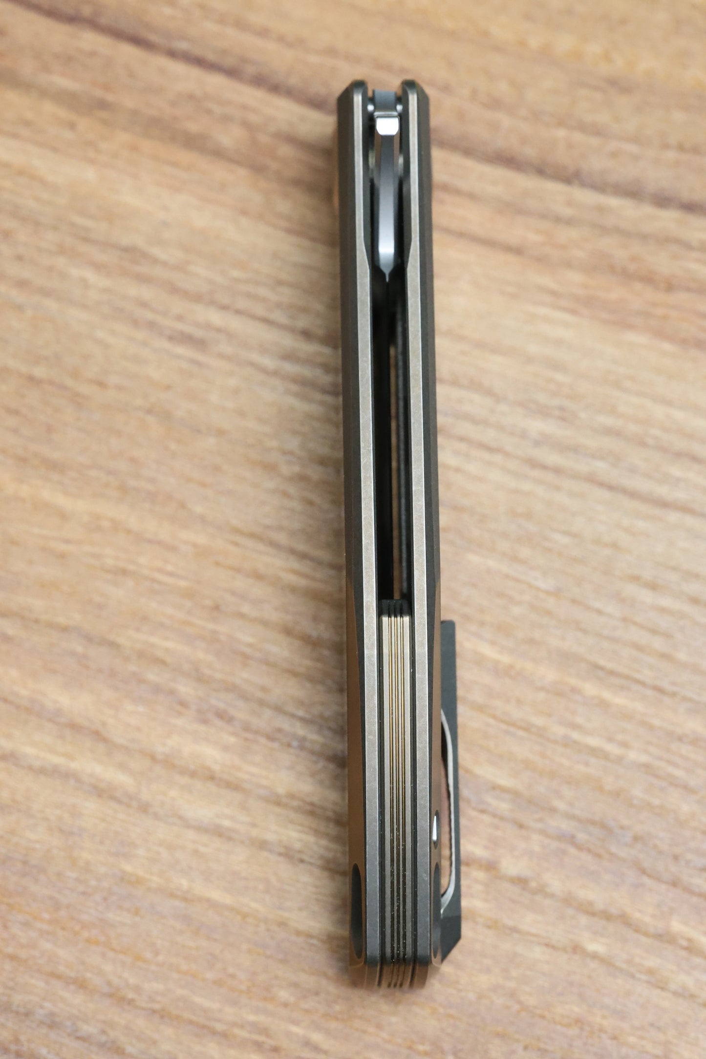 SHIROGOROV RKMP B - M398 BLADE - BRONZE TITANIUM HANDLE - SRRBS (CHARLES MARLOWE DESIGN)