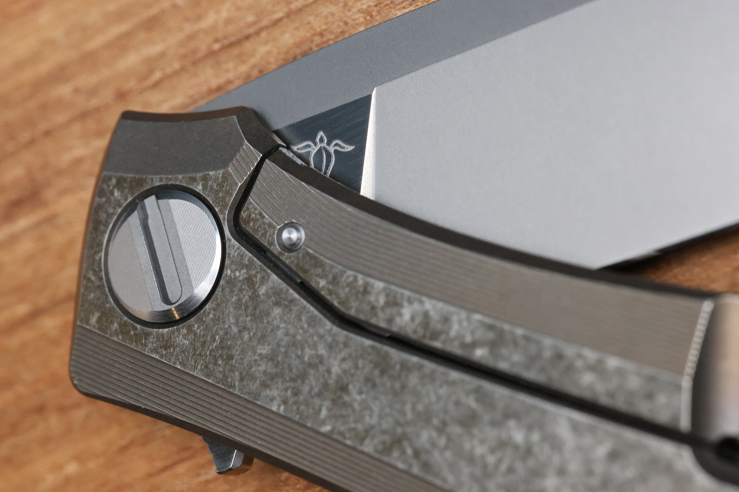 SHIROGOROV RKMP B - M398 BLADE - BRONZE TITANIUM HANDLE - SRRBS (CHARLES MARLOWE DESIGN)