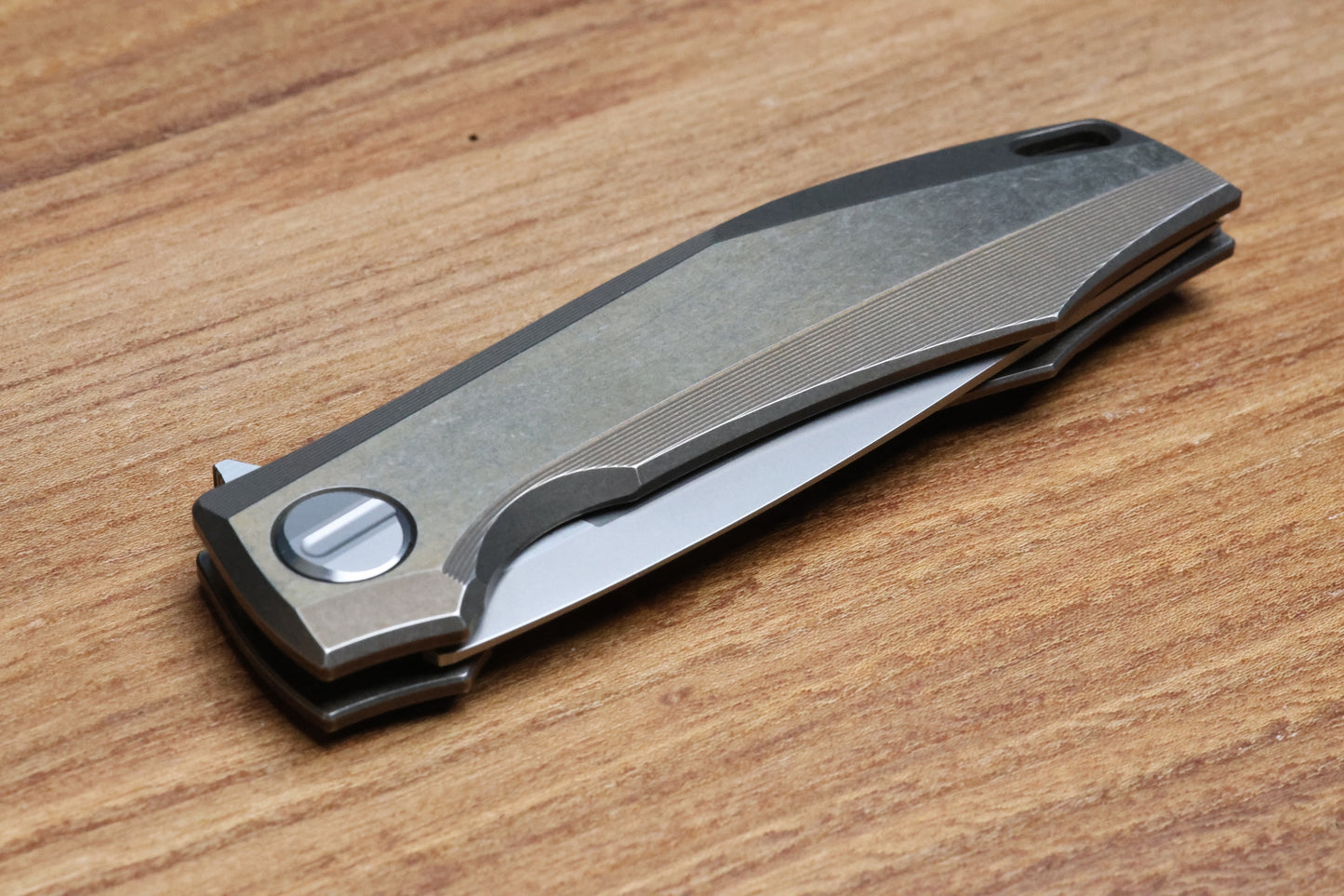 SHIROGOROV RKMP B - M398 BLADE - BRONZE TITANIUM HANDLE - SRRBS (CHARLES MARLOWE DESIGN)