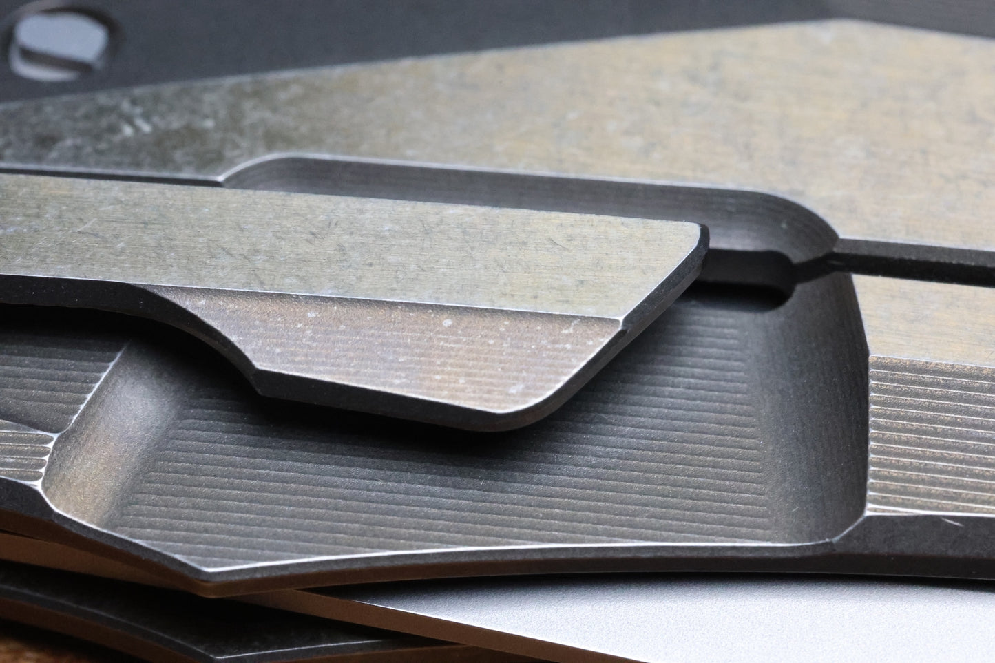 SHIROGOROV RKMP B - M398 BLADE - BRONZE TITANIUM HANDLE - SRRBS (CHARLES MARLOWE DESIGN)