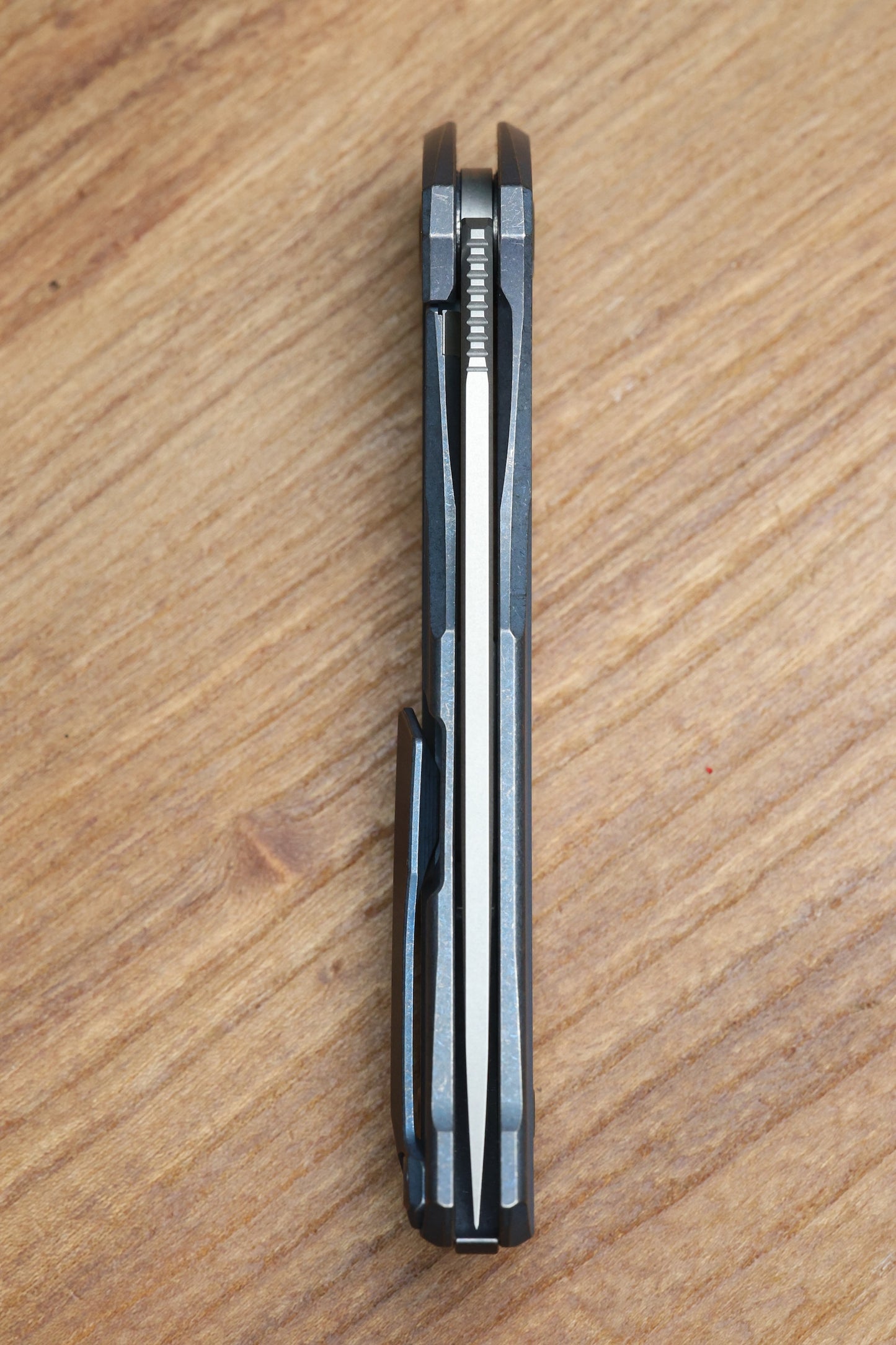 SHIROGOROV URSUS Q95 TI - BLUE TITANIUM HANDLE - ELMAX BLADE - MRBS