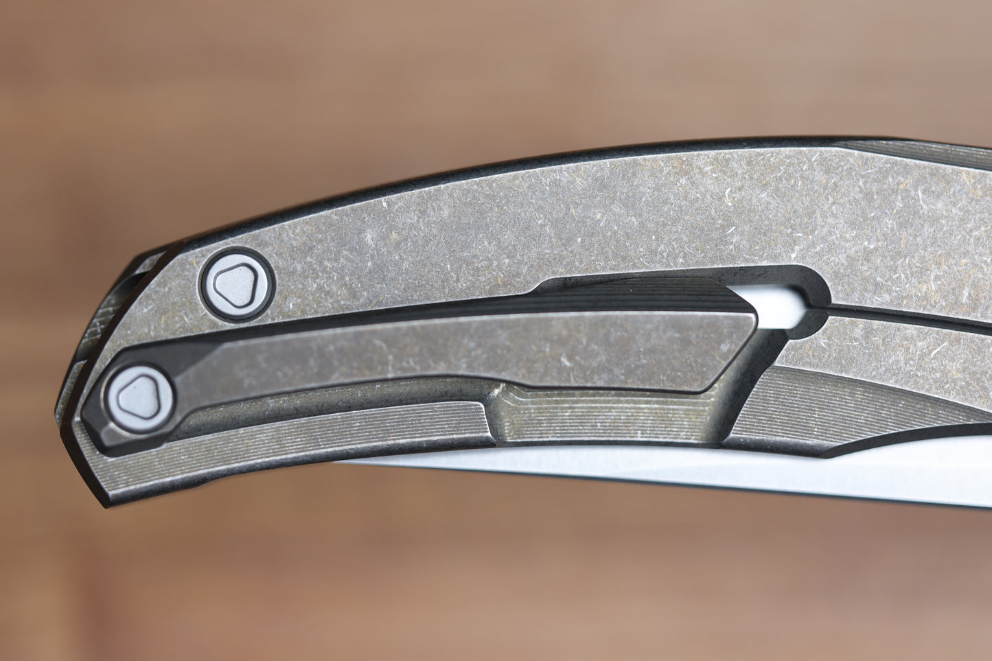 SHIROGOROV URSUS Q95 TI - BRONZE TITANIUM HANDLE - ELMAX BLADE - MRBS