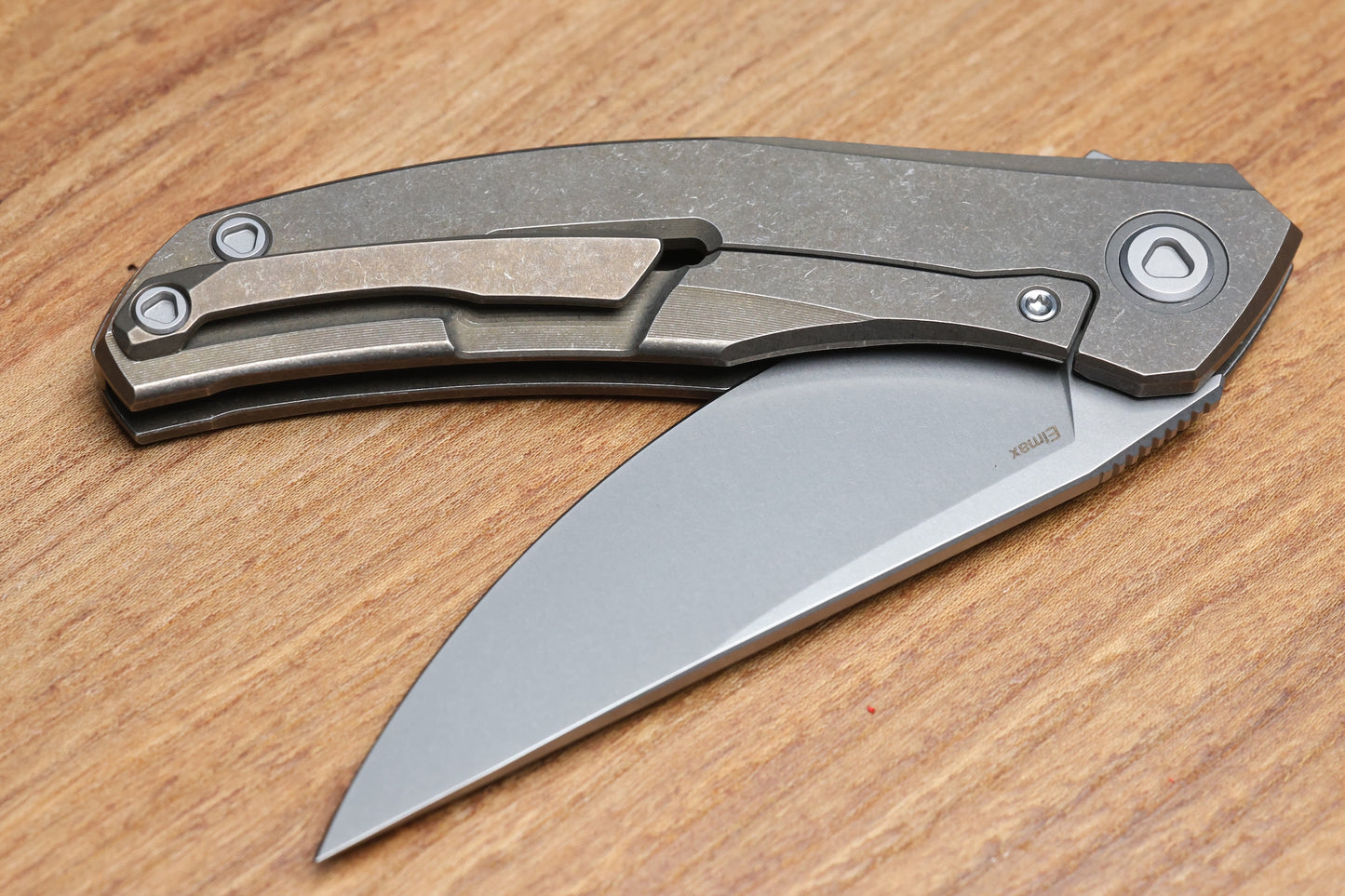 SHIROGOROV URSUS Q95 TI - BRONZE TITANIUM HANDLE - ELMAX BLADE - MRBS