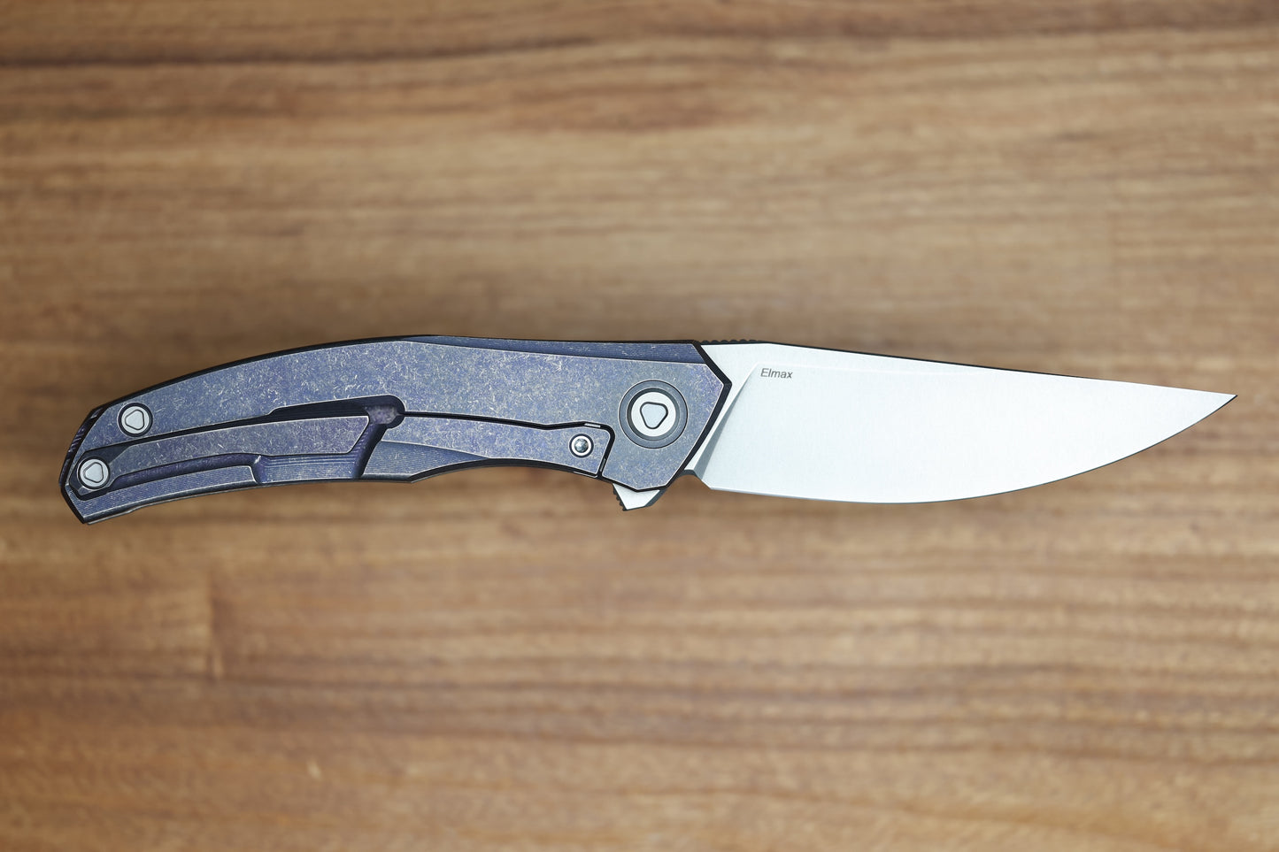 SHIROGOROV URSUS Q95 TI - PURPLE TITANIUM HANDLE - ELMAX BLADE - MRBS