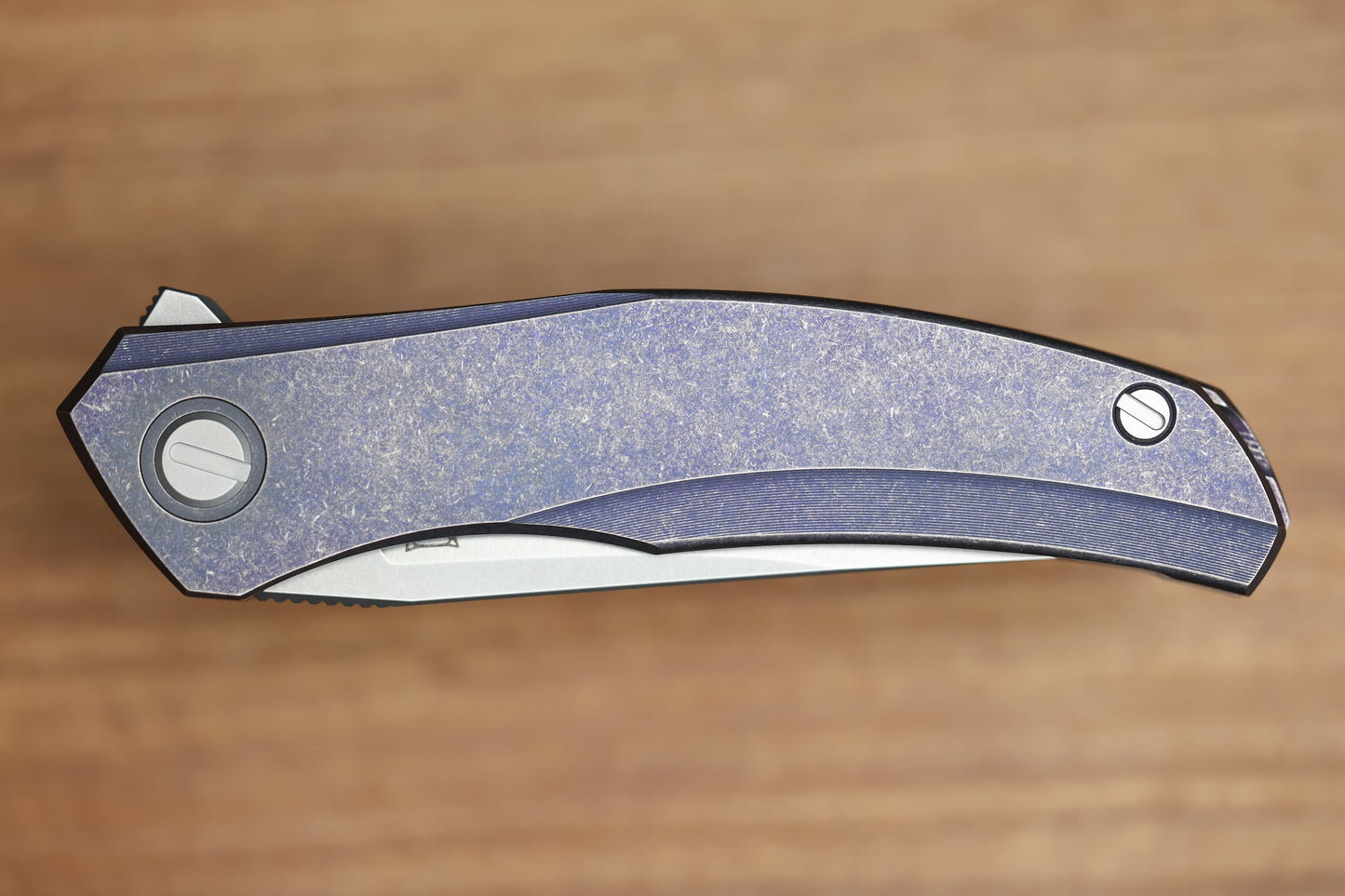 SHIROGOROV URSUS Q95 TI - PURPLE TITANIUM HANDLE - ELMAX BLADE - MRBS