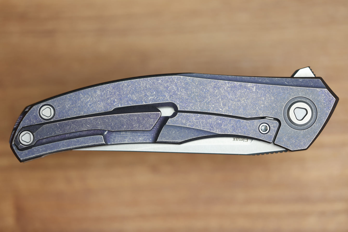 SHIROGOROV URSUS Q95 TI - PURPLE TITANIUM HANDLE - ELMAX BLADE - MRBS