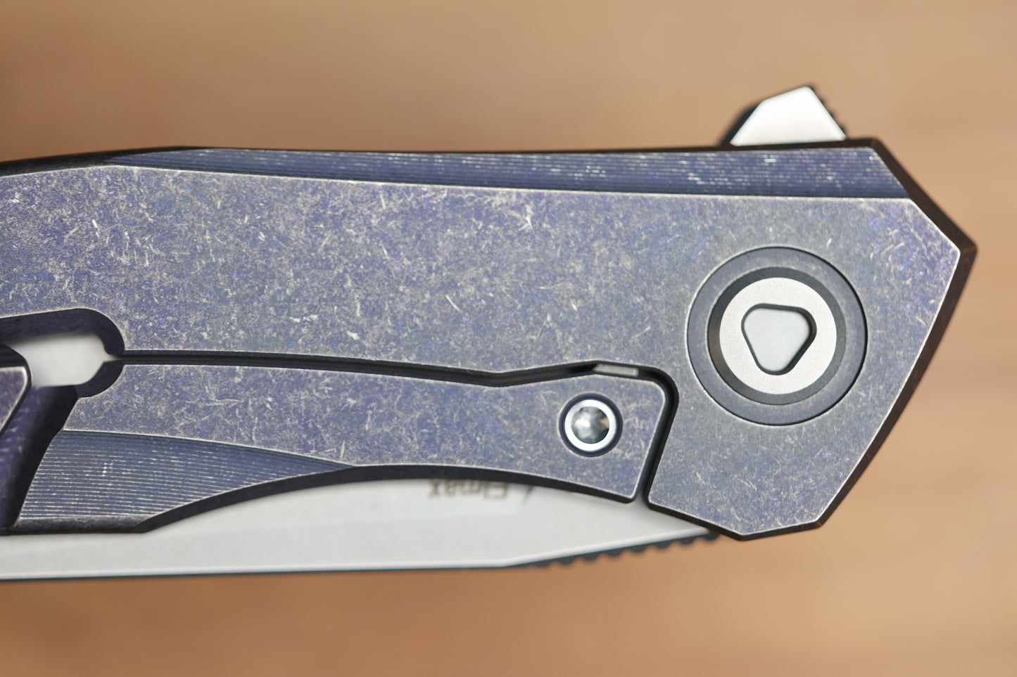 SHIROGOROV URSUS Q95 TI - PURPLE TITANIUM HANDLE - ELMAX BLADE - MRBS