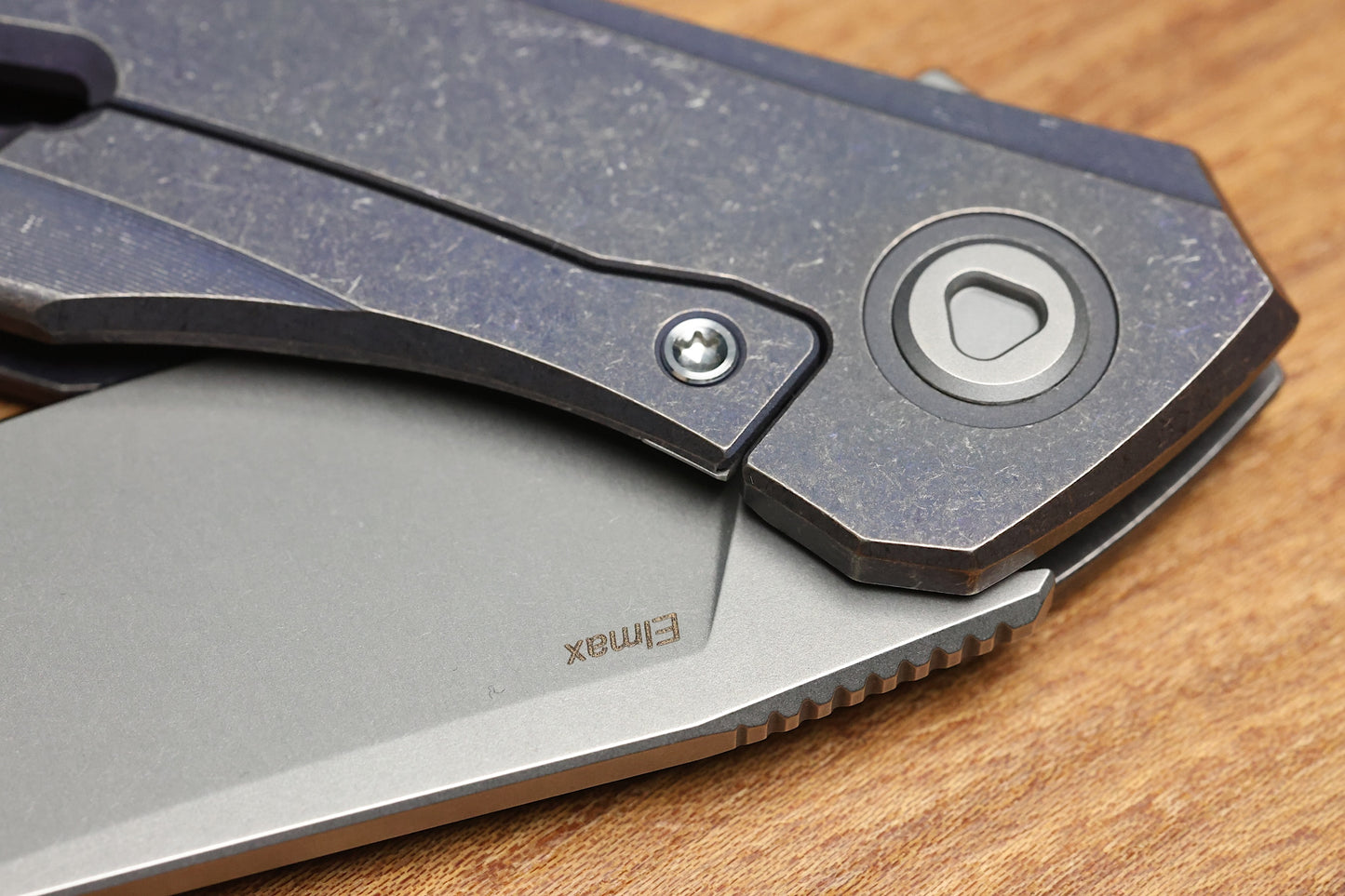 SHIROGOROV URSUS Q95 TI - PURPLE TITANIUM HANDLE - ELMAX BLADE - MRBS