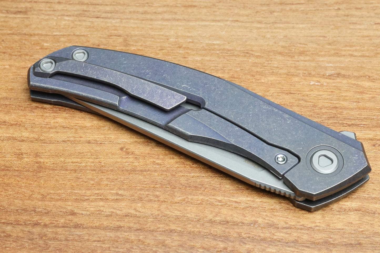 SHIROGOROV URSUS Q95 TI - PURPLE TITANIUM HANDLE - ELMAX BLADE - MRBS
