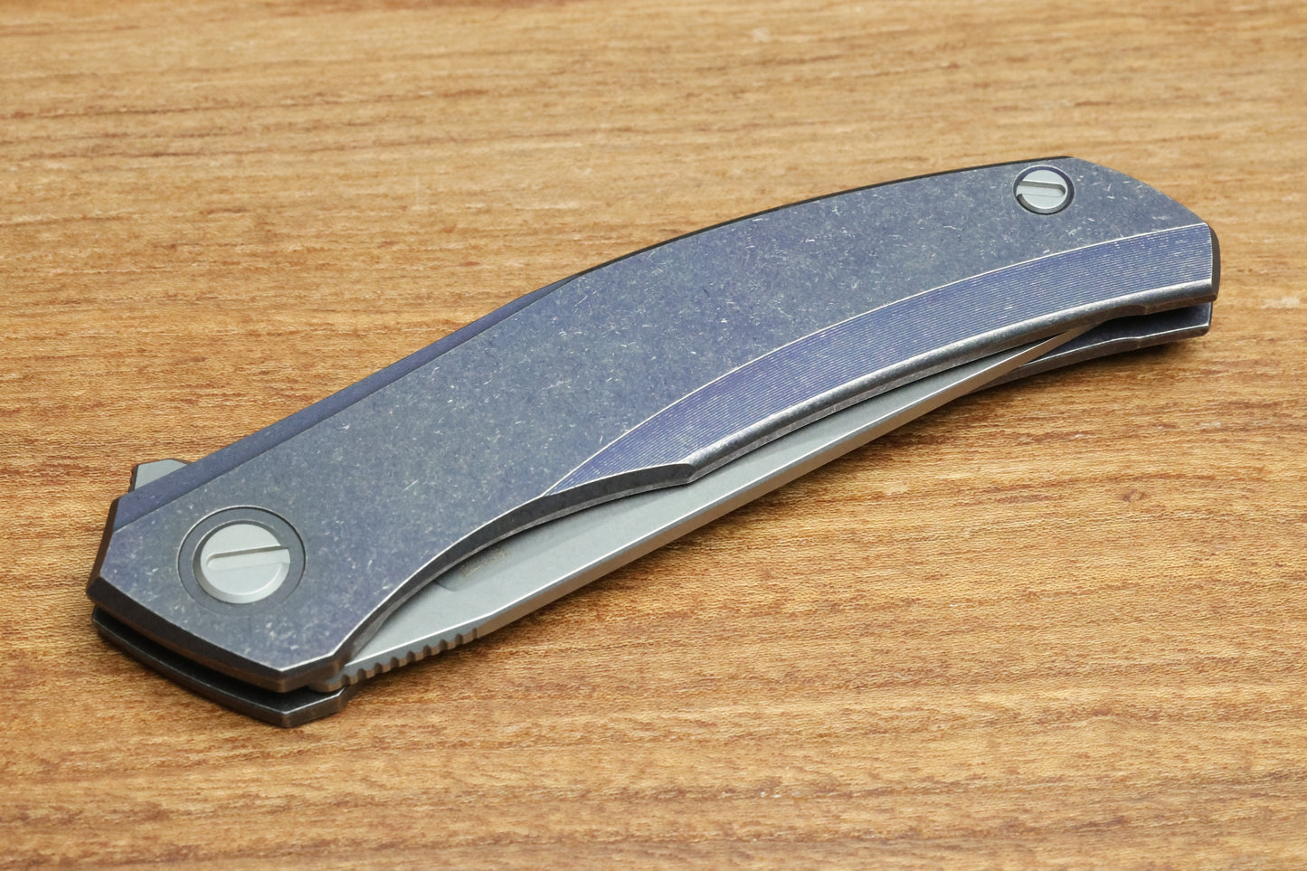 SHIROGOROV URSUS Q95 TI - PURPLE TITANIUM HANDLE - ELMAX BLADE - MRBS