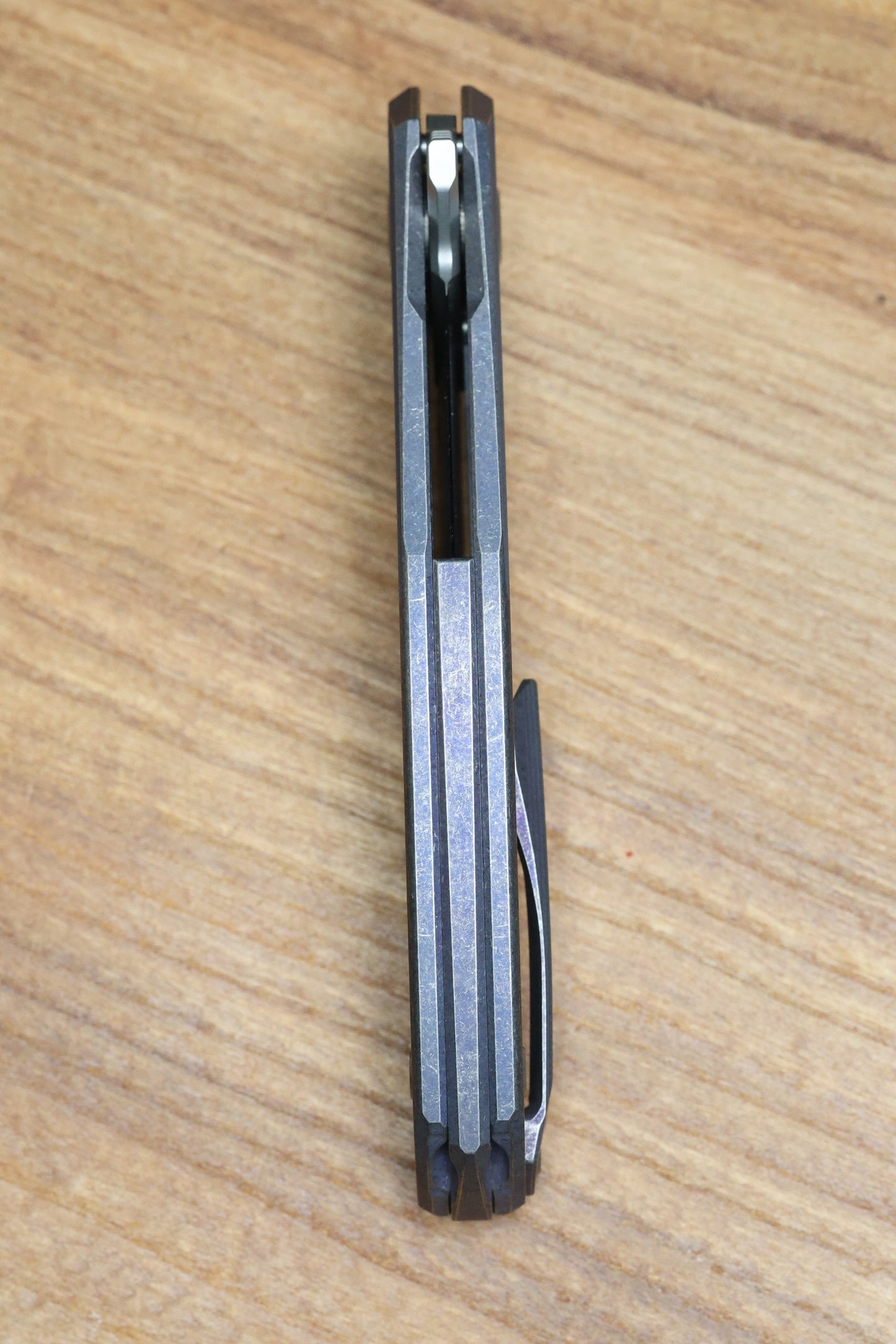 SHIROGOROV URSUS Q95 TI - PURPLE TITANIUM HANDLE - ELMAX BLADE - MRBS