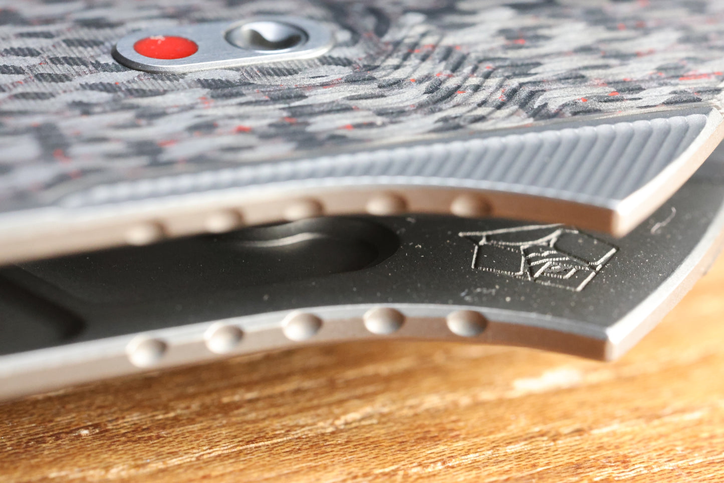 SHIROGOROV PIKE - MAGNACUT BLADE - TITANIUM/RED CARBON FIBER - MRBS (DMITRY SINKEVICH DESIGN)