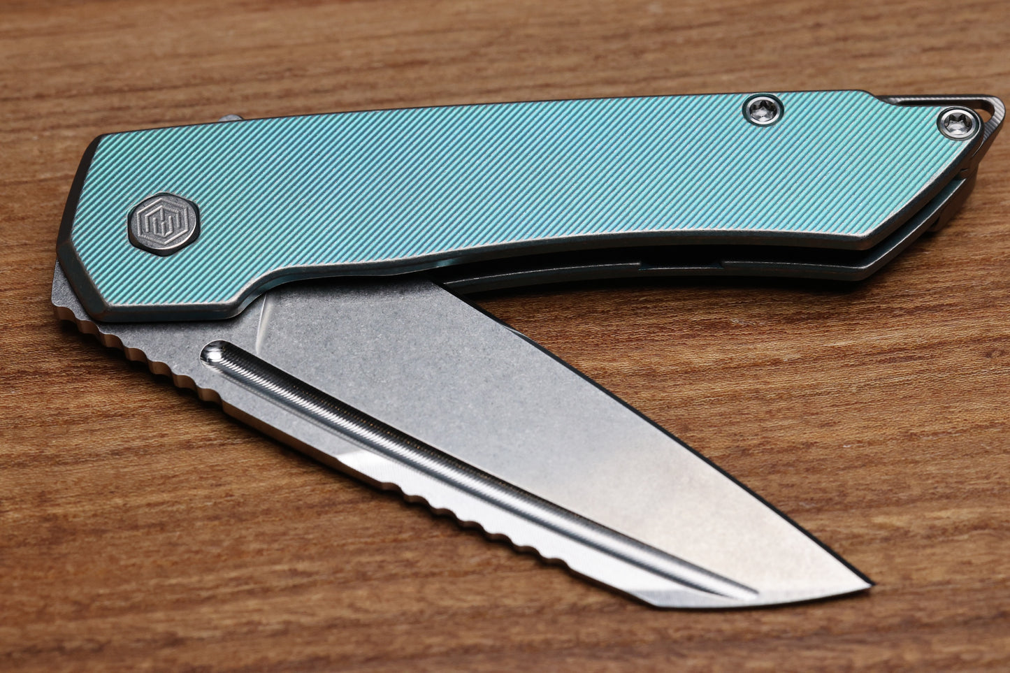 MACHINEWISE MOJAVE #911 - DISTRESSED AQUA w/S90V BLADE