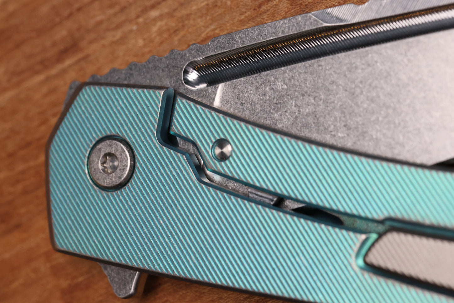 MACHINEWISE MOJAVE #911 - DISTRESSED AQUA w/S90V BLADE