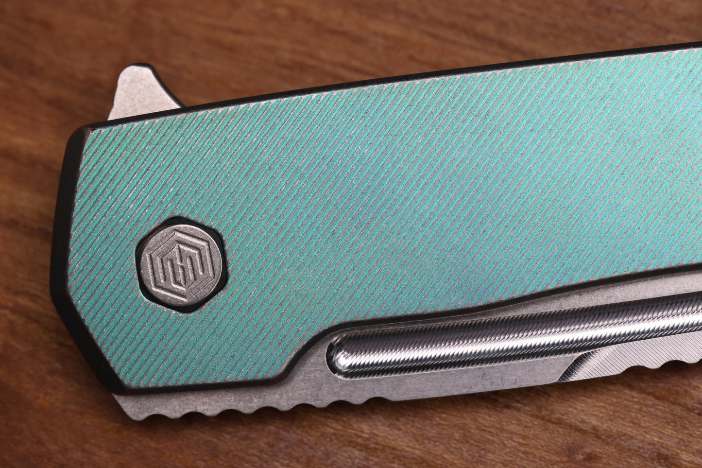 MACHINEWISE MOJAVE #911 - DISTRESSED AQUA w/S90V BLADE