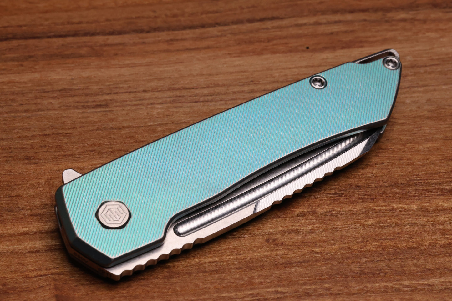 MACHINEWISE MOJAVE #911 - DISTRESSED AQUA w/S90V BLADE