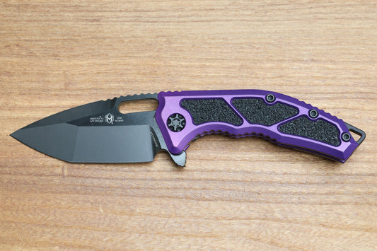 HERETIC KNIVES MEDUSA MANUAL T/E DLC STANDARD PURPLE H009-6A-PU