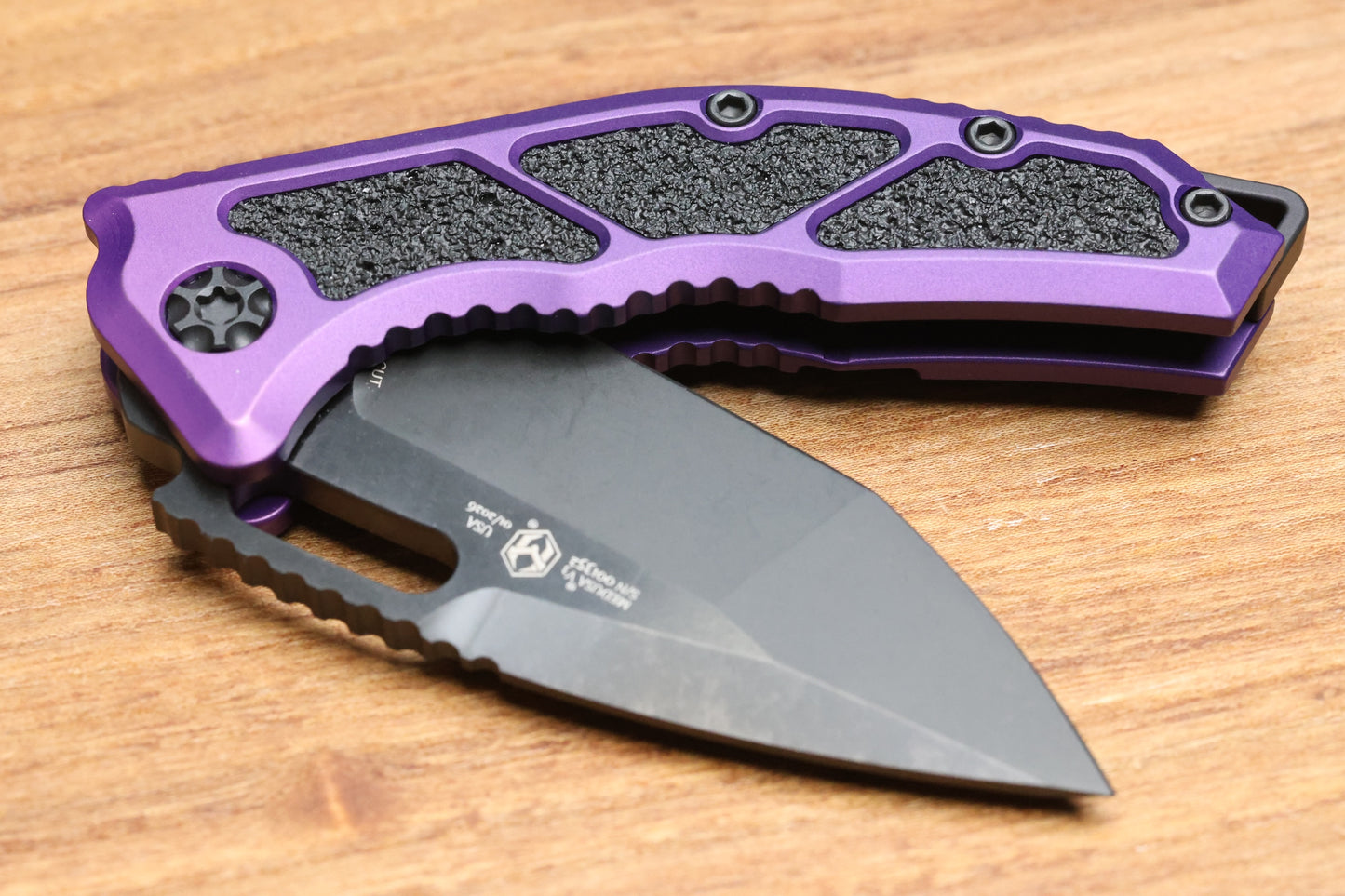 HERETIC KNIVES MEDUSA MANUAL T/E DLC STANDARD PURPLE H009-6A-PU