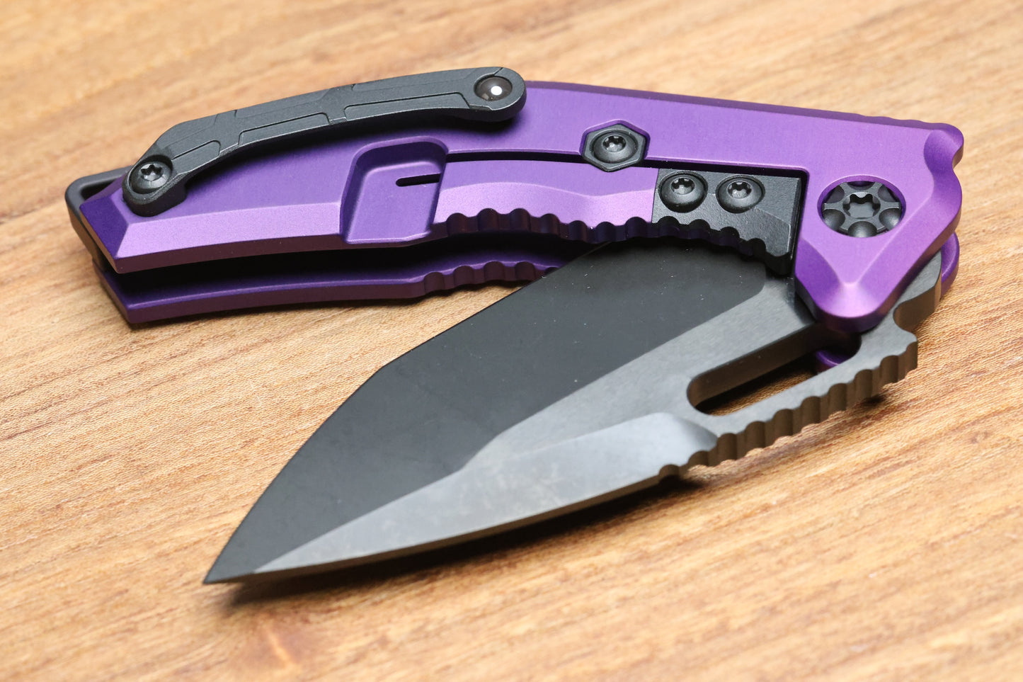 HERETIC KNIVES MEDUSA MANUAL T/E DLC STANDARD PURPLE H009-6A-PU