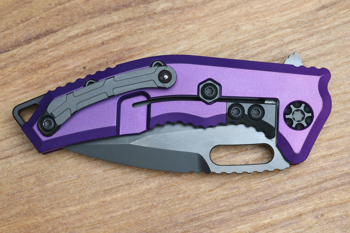 HERETIC KNIVES MEDUSA MANUAL T/E DLC STANDARD PURPLE H009-6A-PU