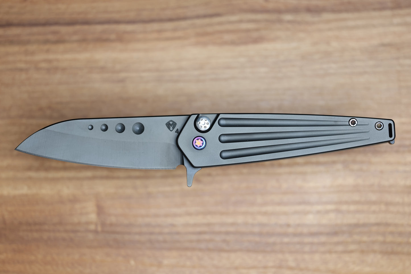 MEDFORD NOSFERATU PVD TITANIUM FLIPPER PVD S45VN BLADE (PREOWNED)