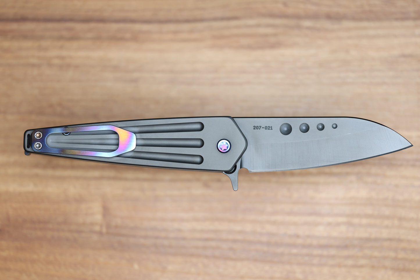 MEDFORD NOSFERATU PVD TITANIUM FLIPPER PVD S45VN BLADE (PREOWNED)