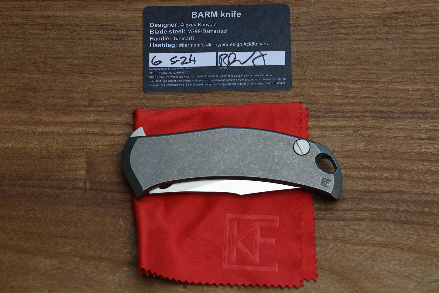 CKF X ALEXEY KONYGIN – BARM – FULL TITANIUM – M398