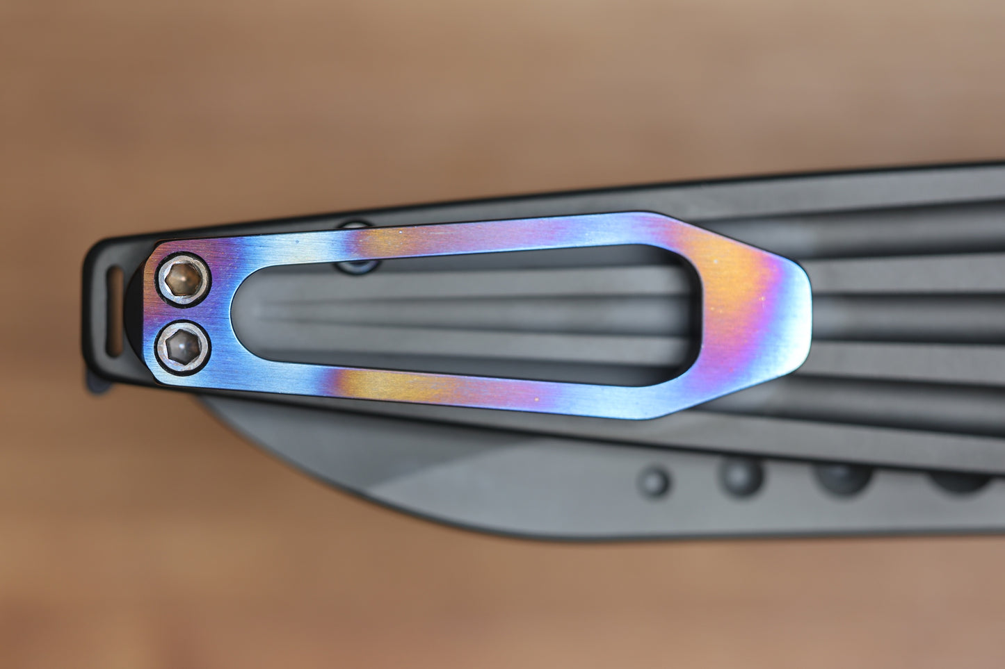 MEDFORD NOSFERATU PVD TITANIUM FLIPPER PVD S45VN BLADE (PREOWNED)