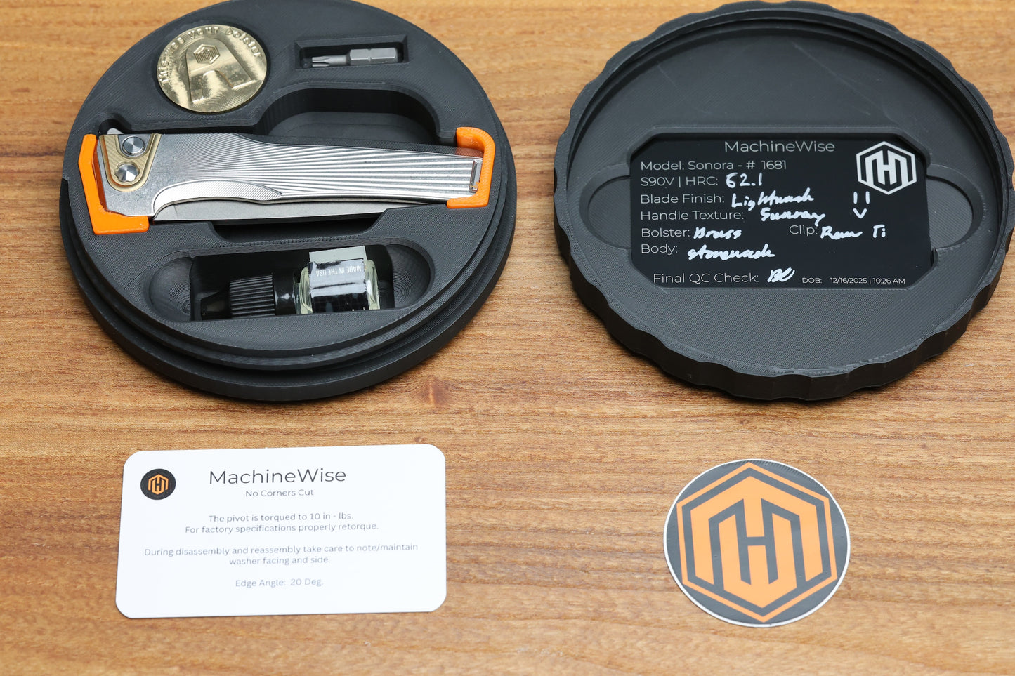 MACHINEWISE SONORA #1681 - INTEGRAL S90V BLADE