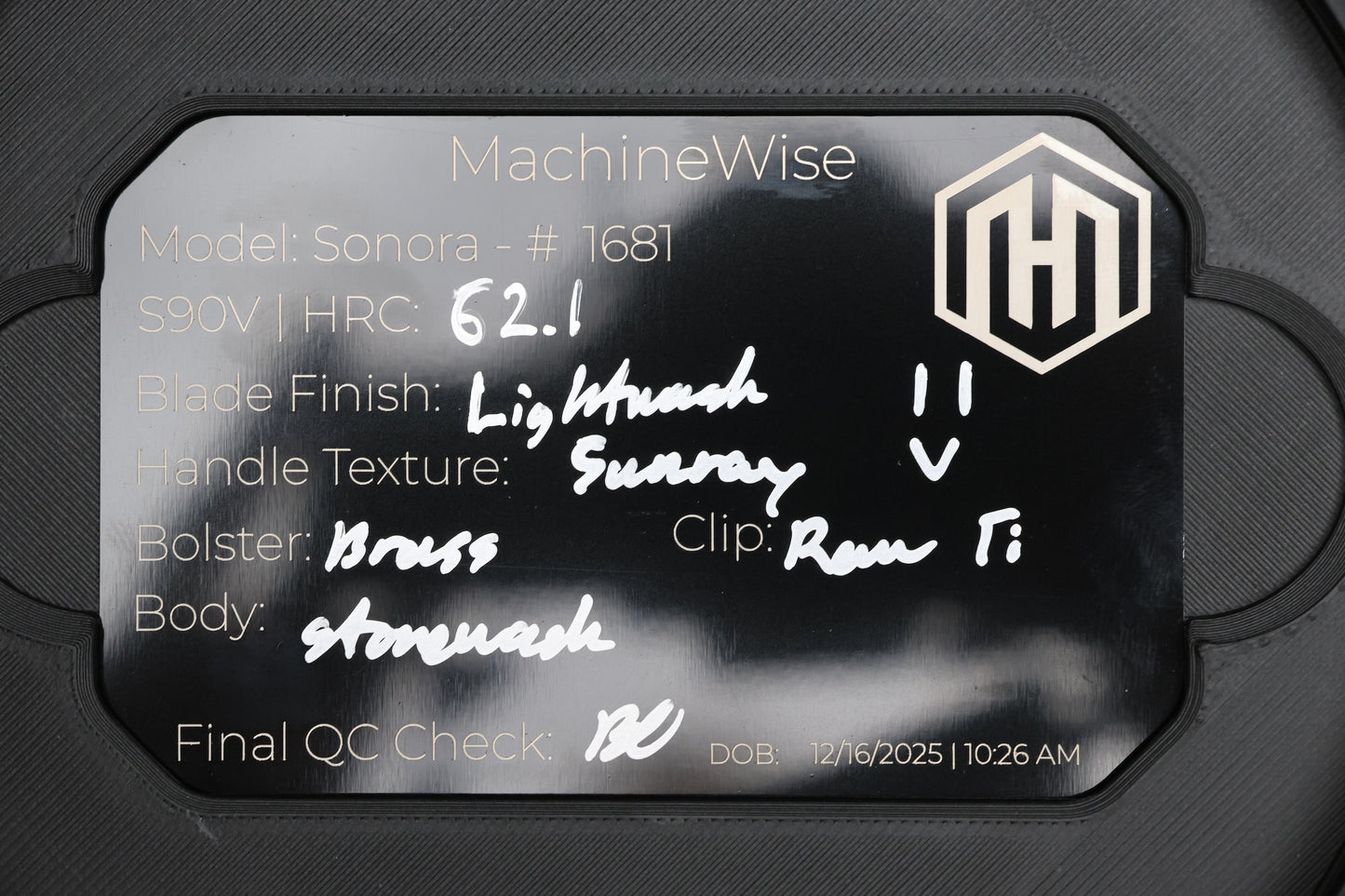 MACHINEWISE SONORA #1681 - INTEGRAL S90V BLADE