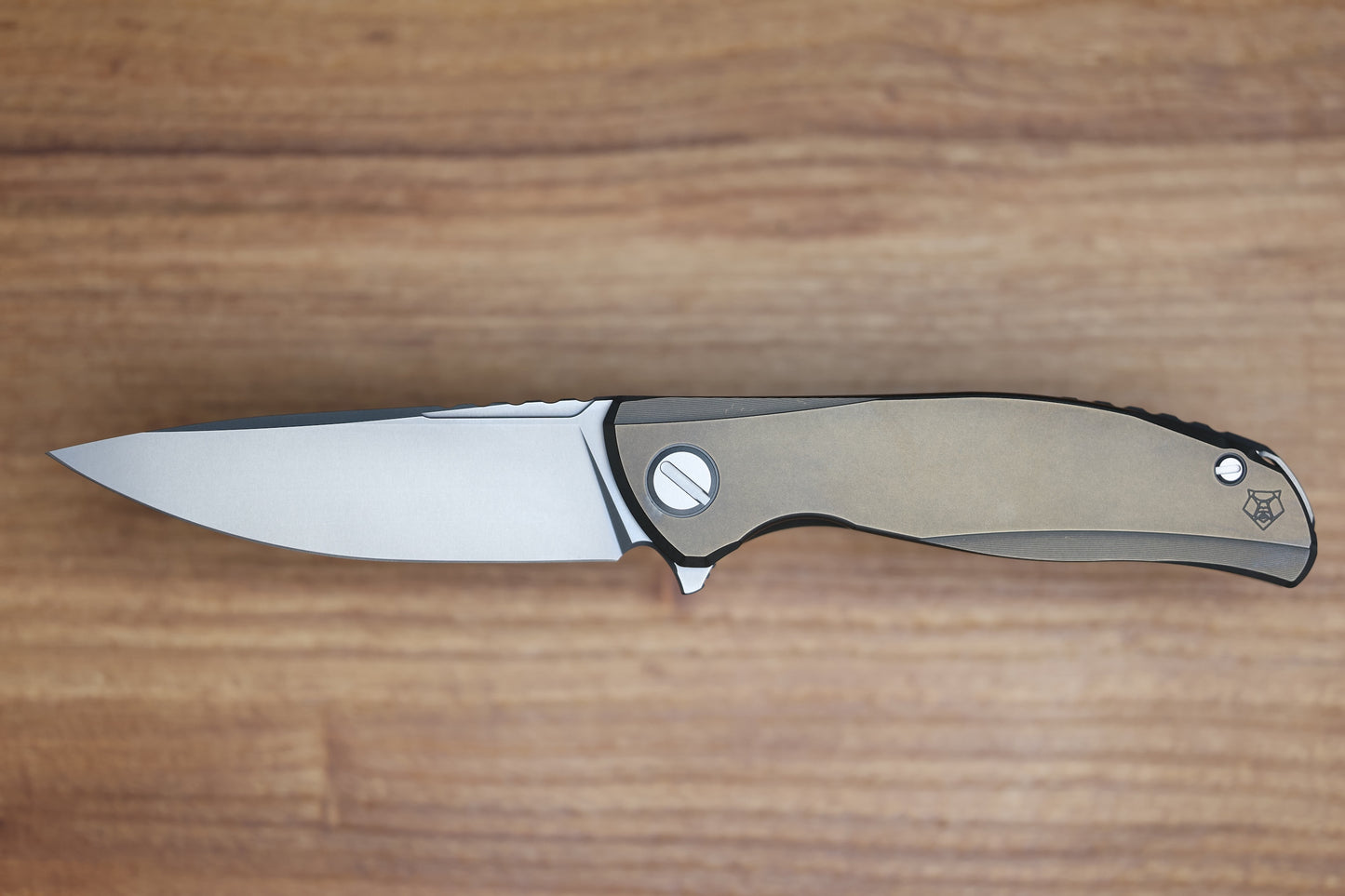 SHIROGOROV F95 ZERO - M390 BLADE - BRONZE TITANIUM HANDLE - MRBS