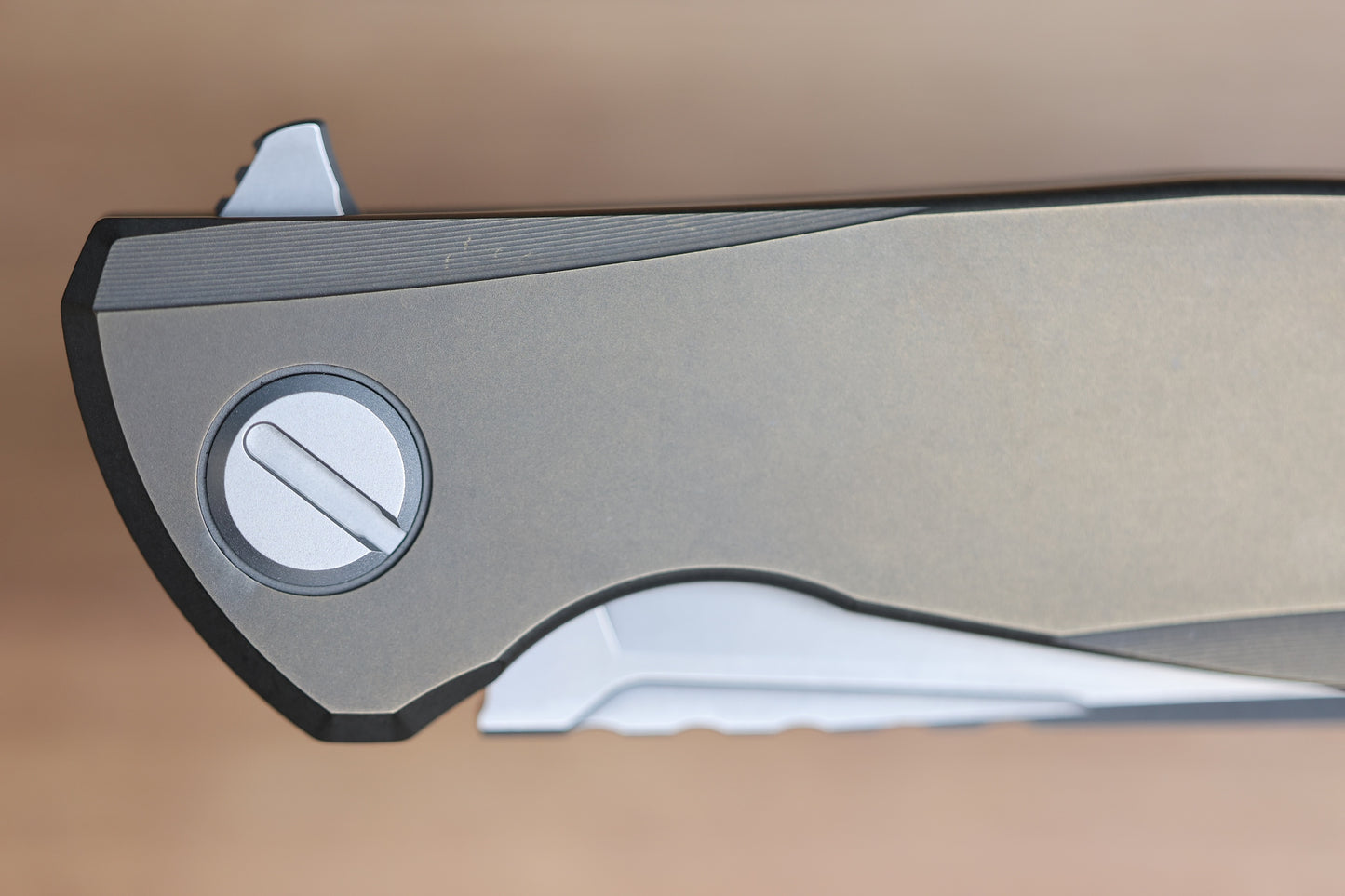 SHIROGOROV F95 ZERO - M390 BLADE - BRONZE TITANIUM HANDLE - MRBS