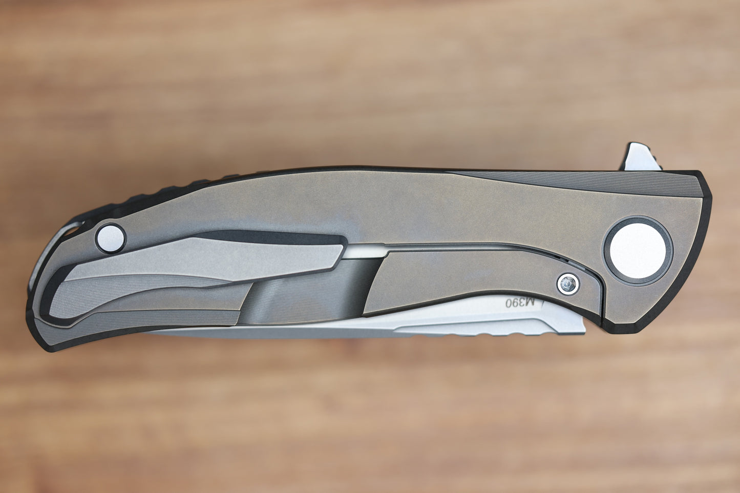 SHIROGOROV F95 ZERO - M390 BLADE - BRONZE TITANIUM HANDLE - MRBS