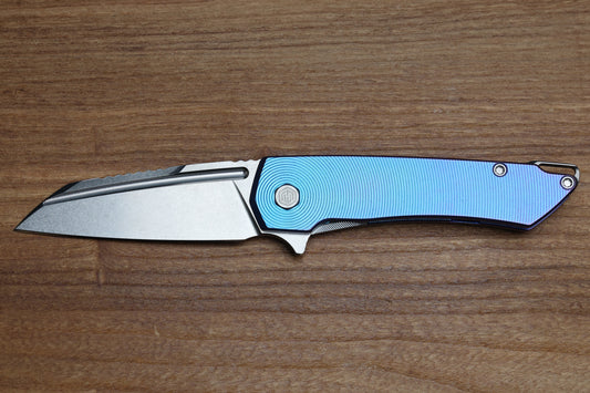 MACHINEWISE MOJAVE #942 - BLURPLE FADE TI w/S90V BLADE