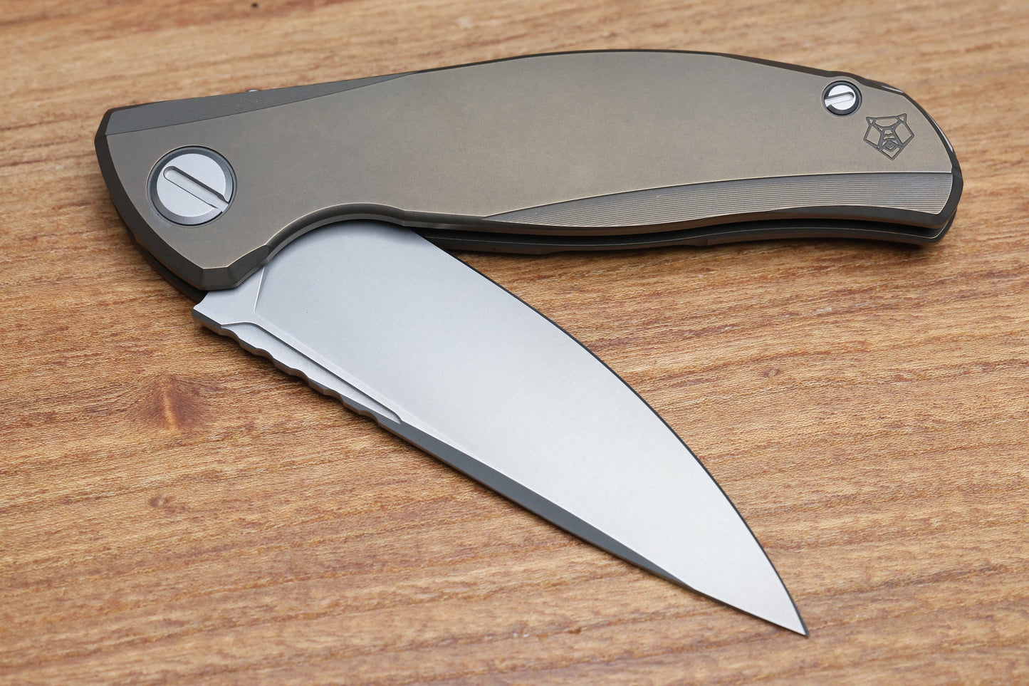 SHIROGOROV F95 ZERO - M390 BLADE - BRONZE TITANIUM HANDLE - MRBS