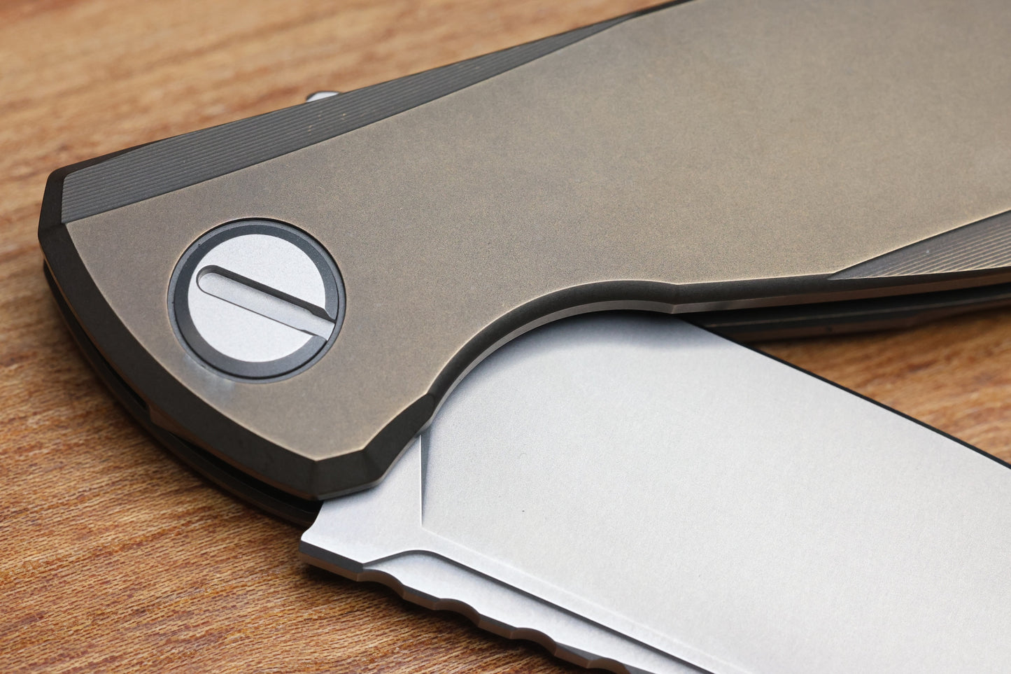 SHIROGOROV F95 ZERO - M390 BLADE - BRONZE TITANIUM HANDLE - MRBS