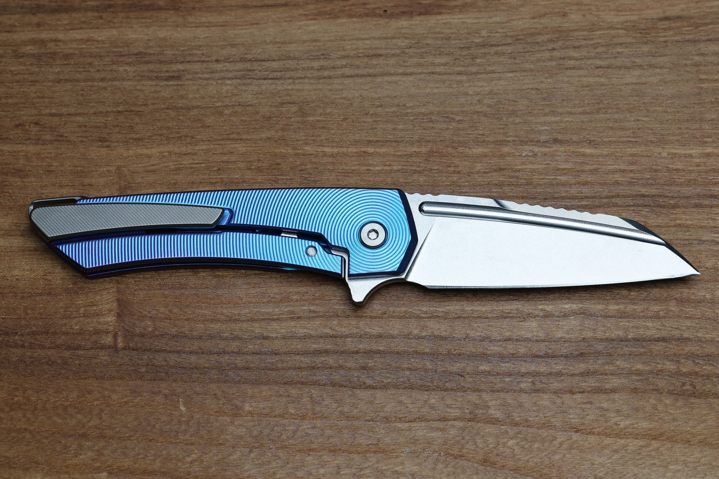 MACHINEWISE MOJAVE #942 - BLURPLE FADE TI w/S90V BLADE